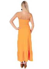 NW1731 - Orange Cotton Dress