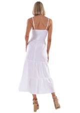 NW1731 - White Cotton Maxi Dress