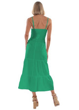 NW1731 - Green Cotton Dress