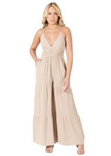 NW1740 - Baby Beige Cotton Jumpsuit