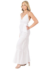 NW1740 - White Cotton Jumpsuit