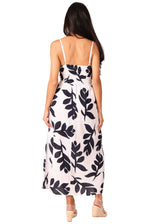 NW1760 - Print Navy Cotton Maxi Dress