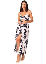 NW1760 - Print Navy Cotton Maxi Dress