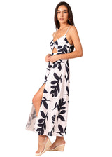 NW1760 - Print Navy Cotton Maxi Dress