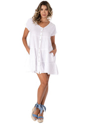 NW1830 - White Missy Cotton Dress