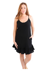 NW1834 - Black Curve Cotton Dress