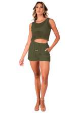 NW1811 - Olive Missy Cotton Short