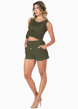 NW1811 - Olive Missy Cotton Short