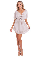 NW1025 - Baby Beige Cotton Dress