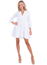 NW1405 - White Cotton Dress
