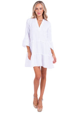 NW1405 - White Cotton Dress