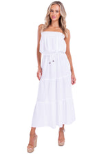 NW1440 - White Cotton Dress