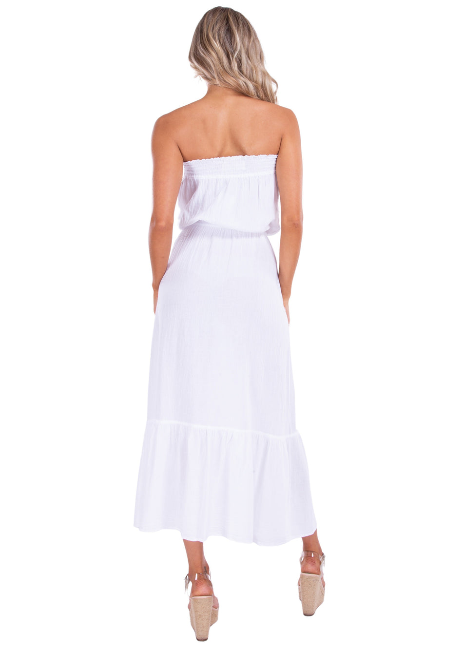 NW1440 - White Cotton Dress