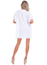 NW1488 - White Cotton Dress