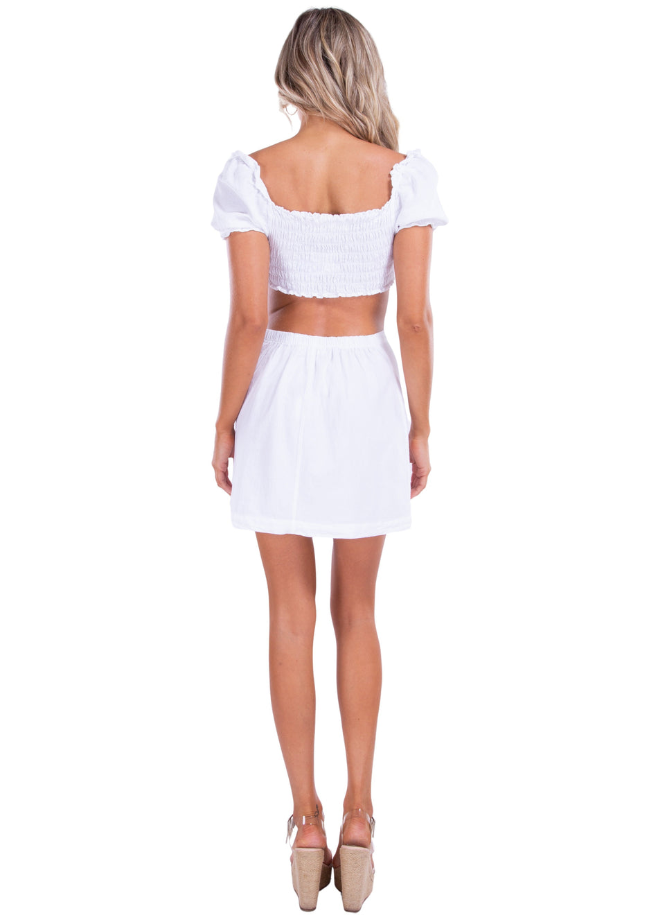 NW1465 - White Cotton Skirt