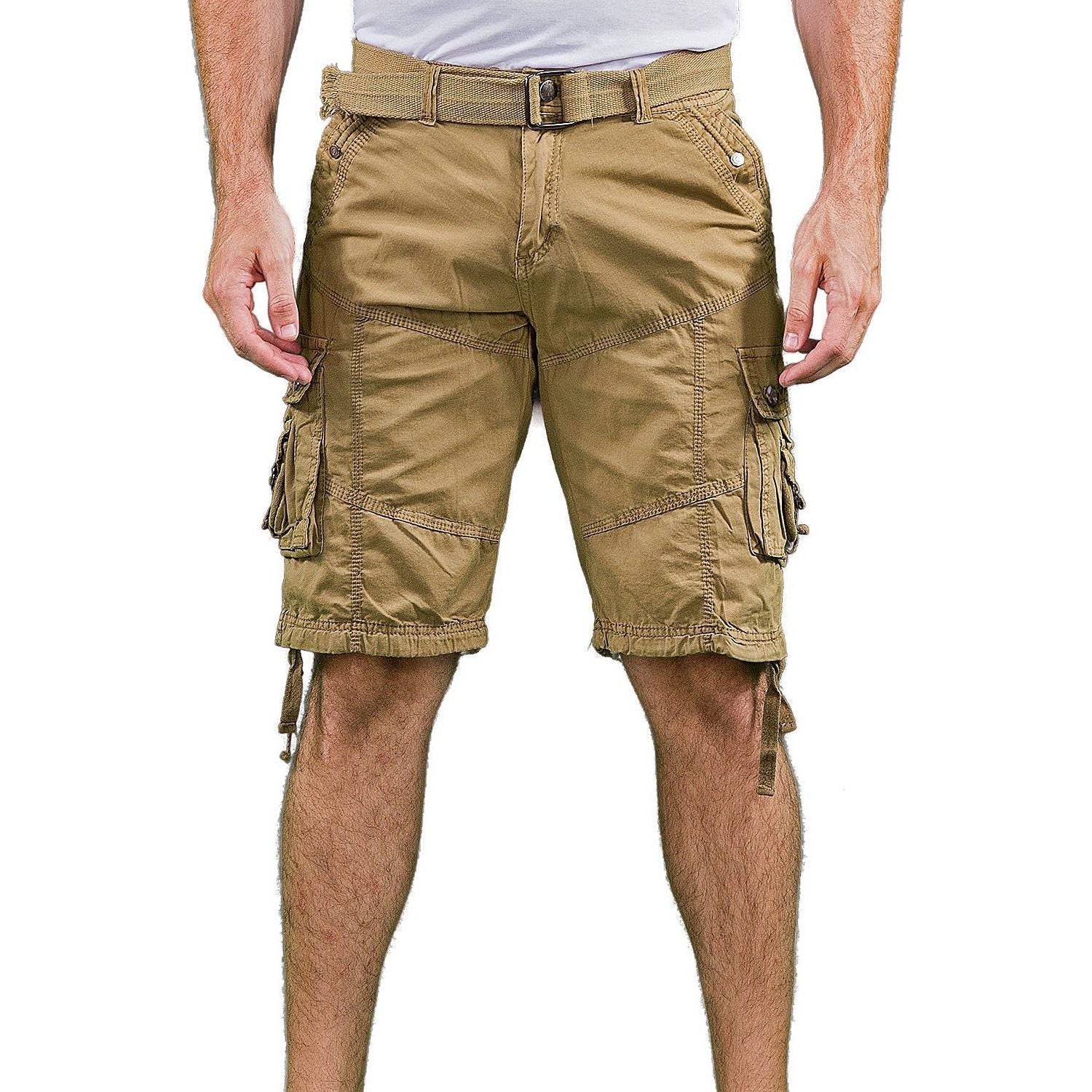 BESPOKE SPORT - Khaki Cargo Shorts for Men - 153100 - www.bespokemoda.com
