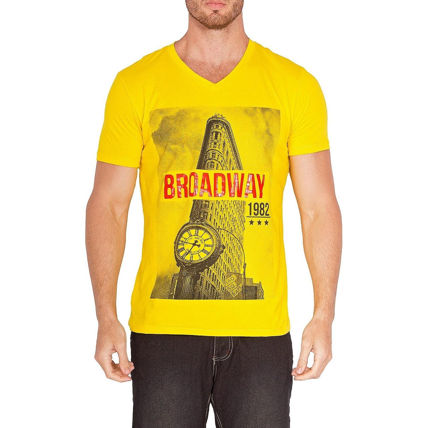 BESPOKE SPORT - Yellow Mens T Shirt - 161553 - www.bespokemoda.com