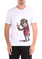 161868 - Monkey Business White T-Shirt