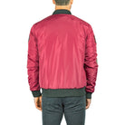 BESPOKE - Burgundy Bomber Jacket - 174201 - www.bespokemoda.com