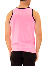 201023 - Men's Neon Pink Cotton Tank Top