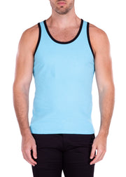 201023 - Men's Turquoise Cotton Tank Top