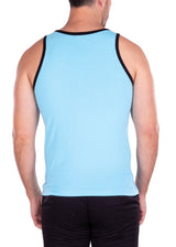 201023 - Men's Turquoise Cotton Tank Top