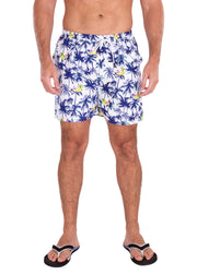 203151 - White Tropical Print Shorts