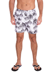 203152 - White Tropical Print Shorts