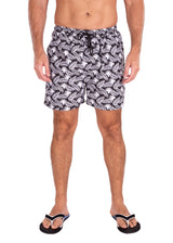 203156 - Black Tropical Print Shorts