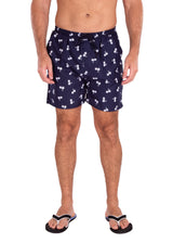 203159 - Navy Tropical Print Shorts