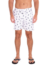 203159 - White Tropical Print Shorts