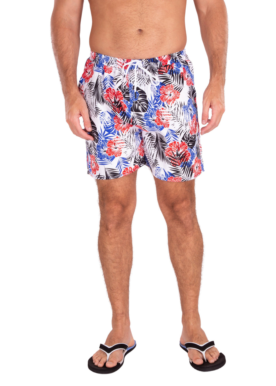 203162 - Blue Tropical Print Shorts