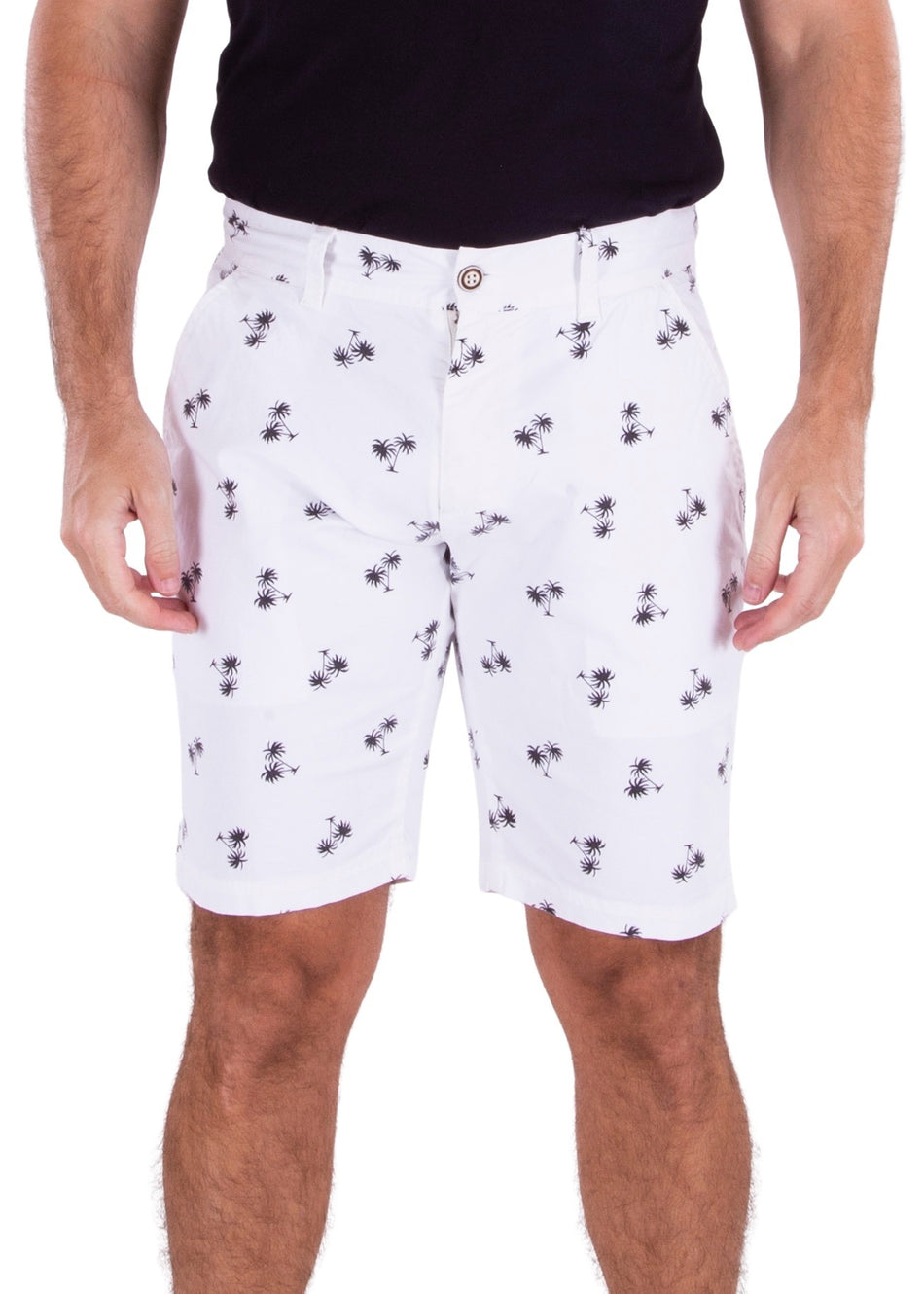 210812 - White Printed Shorts