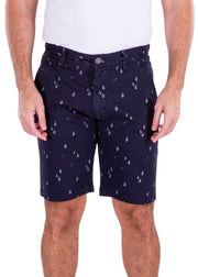 210813 - Navy Printed Shorts