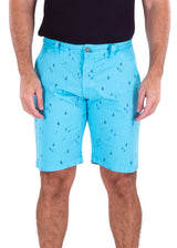 210813 - Turquoise Printed Shorts