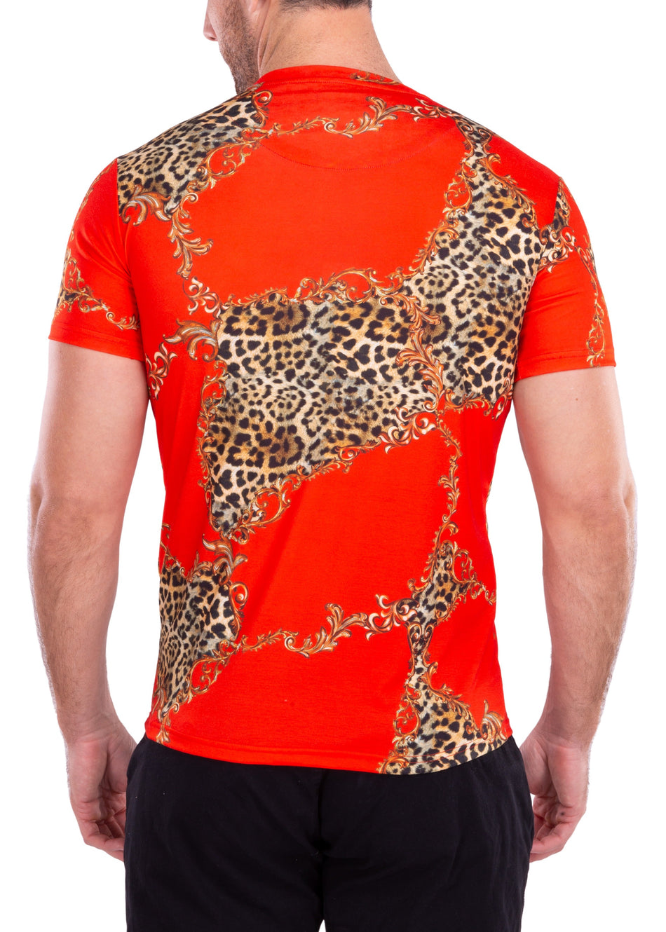 211714 - Red Abstract Pattern T-Shirt