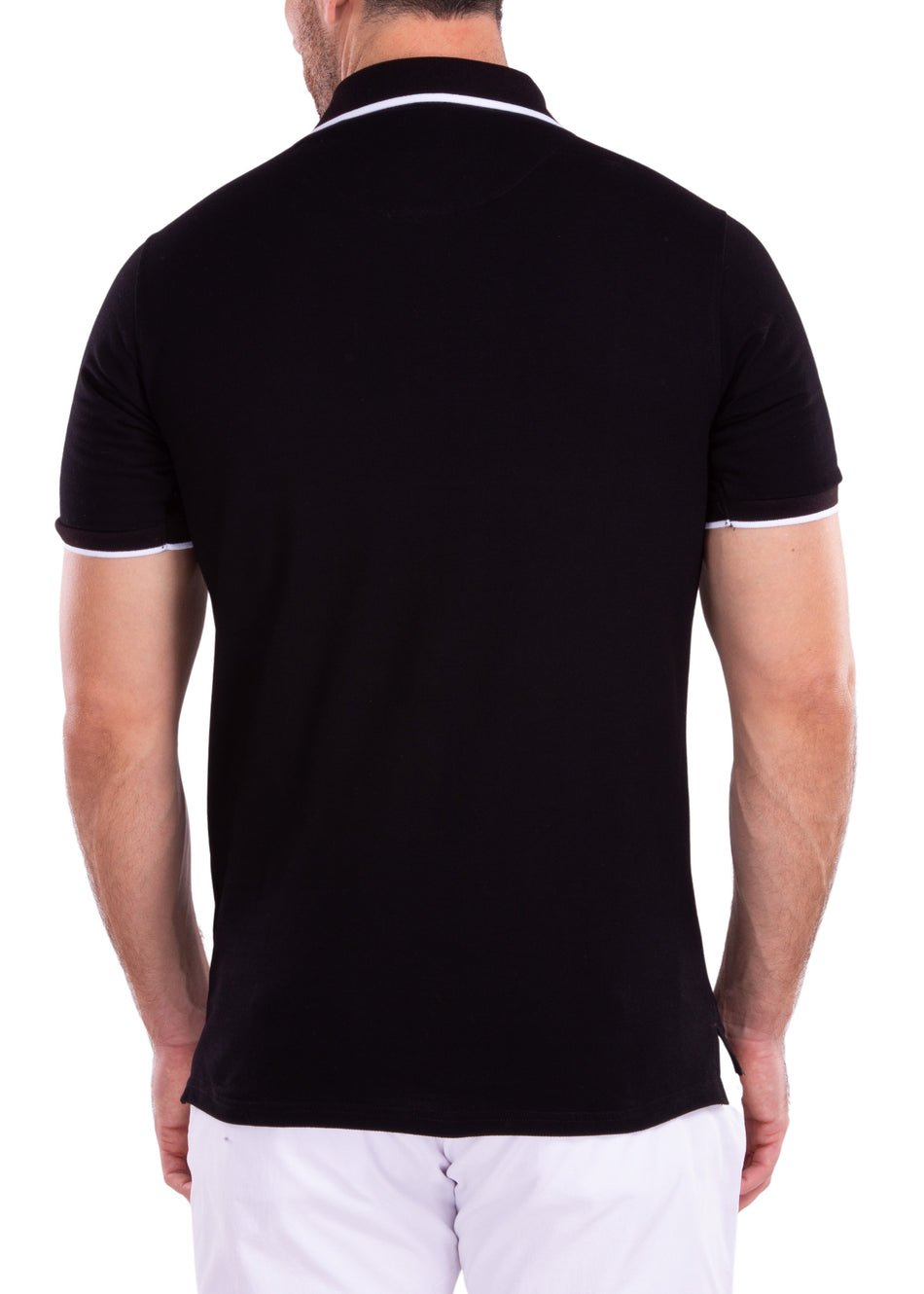 211817 - Black Solid Polo Shirt