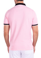 211817 - Pink Solid Polo Shirt