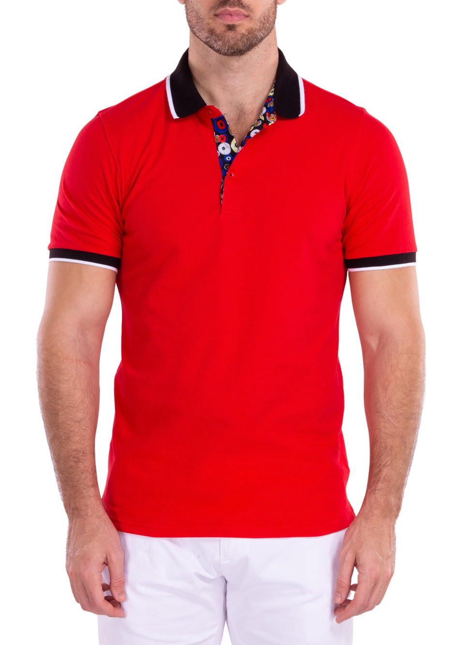 211817 - Red Solid Polo Shirt