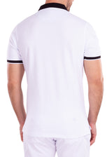 211817 - White Solid Polo Shirt