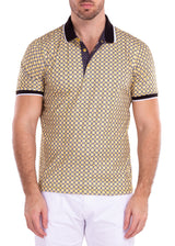 211830 - Yellow Printed Polo Shirt