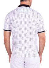 211837 - White Printed Polo Shirt