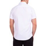 212108 - White Button Up Short Sleeve Dress Shirt