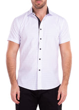 212112 - White Button Up Short Sleeve Dress Shirt