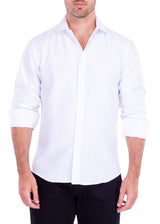212350P - White Solid Long Sleeve Shirt