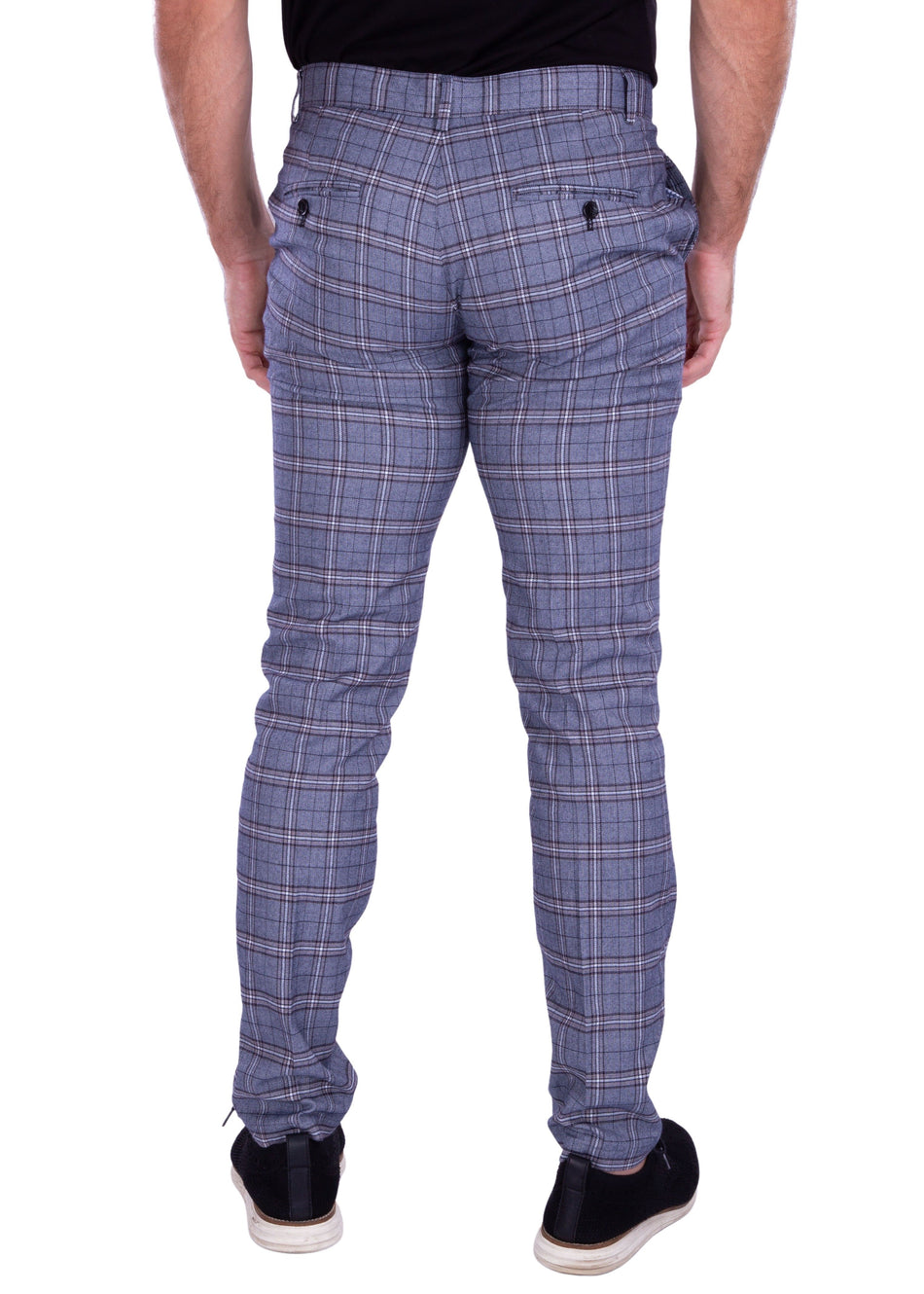 213110 - Gray Plaid Pants