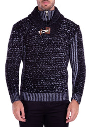 215106 - Black Quarter Zip Sweater