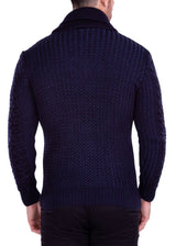 215106 - Navy Quarter Zip Sweater