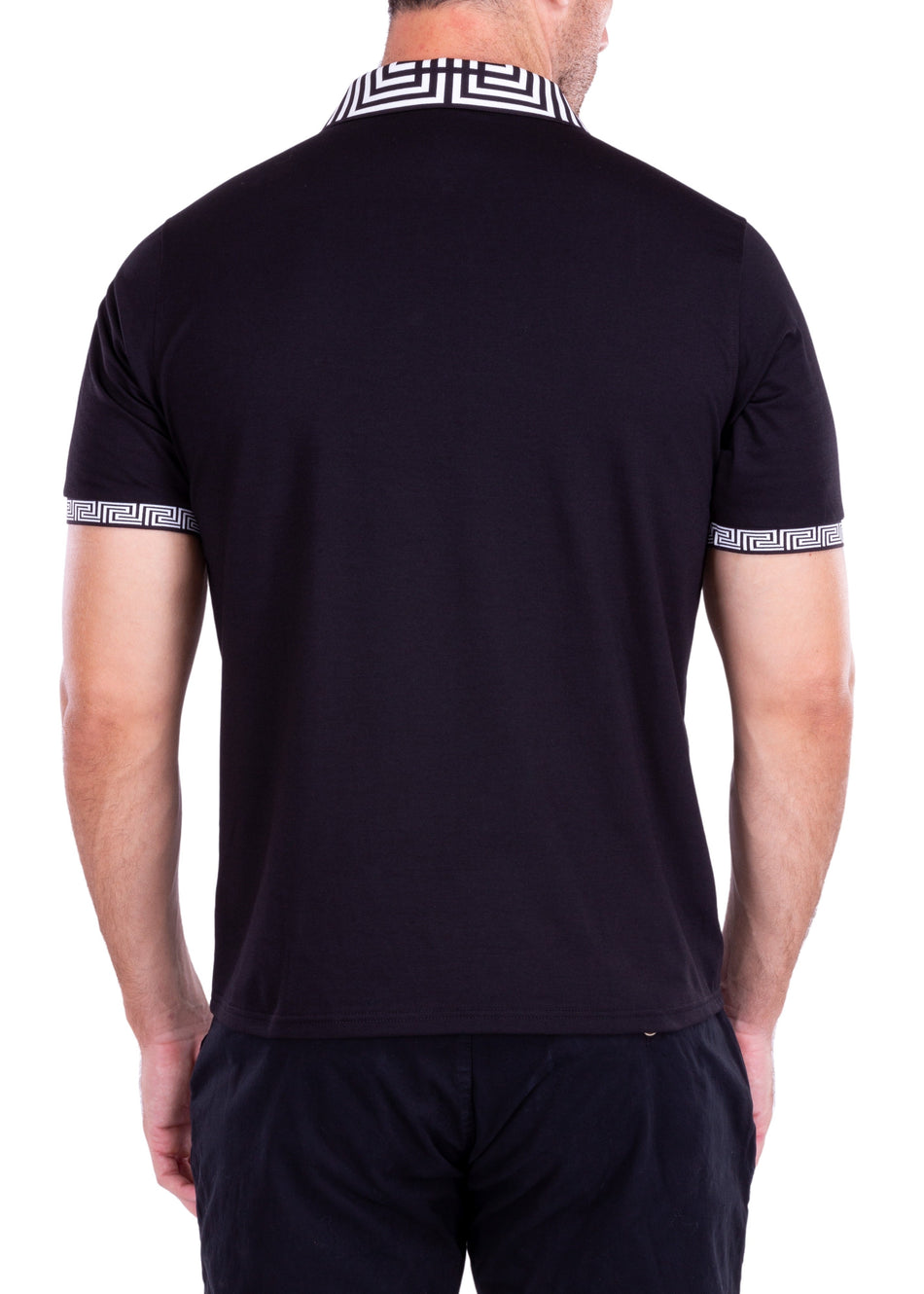 221801 - Black Zipper Polo Shirt