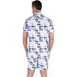 Tropical Print 4 Way Stretch Set White (222049/223143)